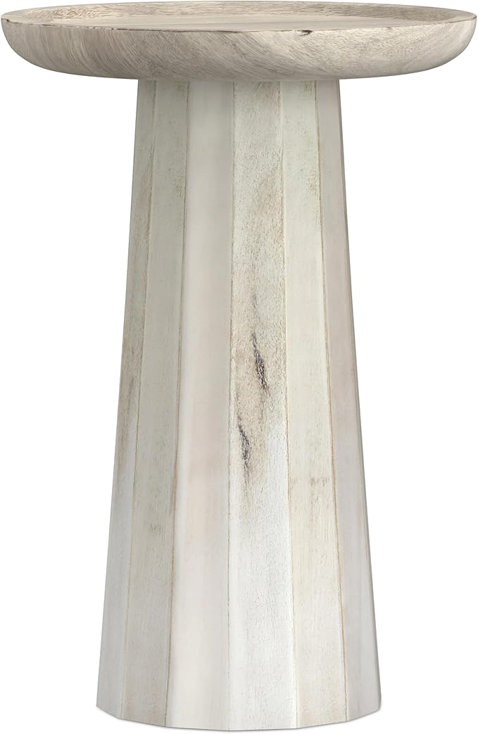 SIMPLIHOME Dayton SOLID MANGO WOOD 13 inch Wide Round Contemporary Wooden - Image 6