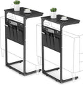 Vagusicc C Shaped End Table Set of 2, Tall Side Table by Vagusicc