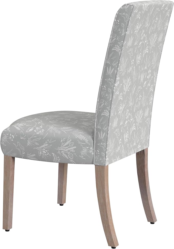 HomePop Scalloped Detail Dining Chair|Upholstered Parsons Dining Chairs - Image 6