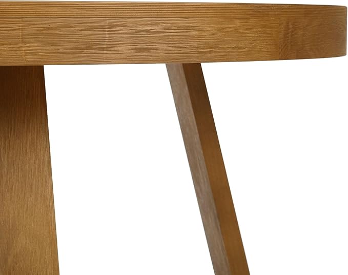 Plank+Beam Round Dining Table, 47 Inch Solid Wood Kitchen Table, Farmhouse - Image 5