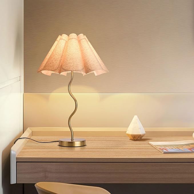 KUNJOULAM Small Table Lamp, Bedside Nightstand Lamp - Image 8