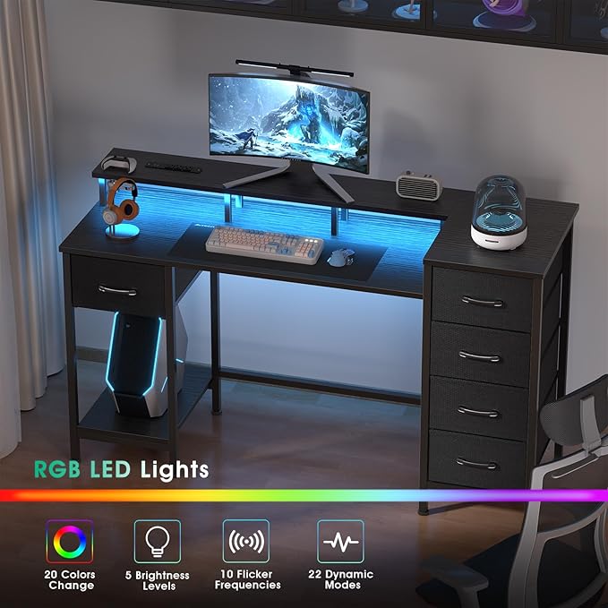 55 Inch Computer Gaming Desk - Image 7