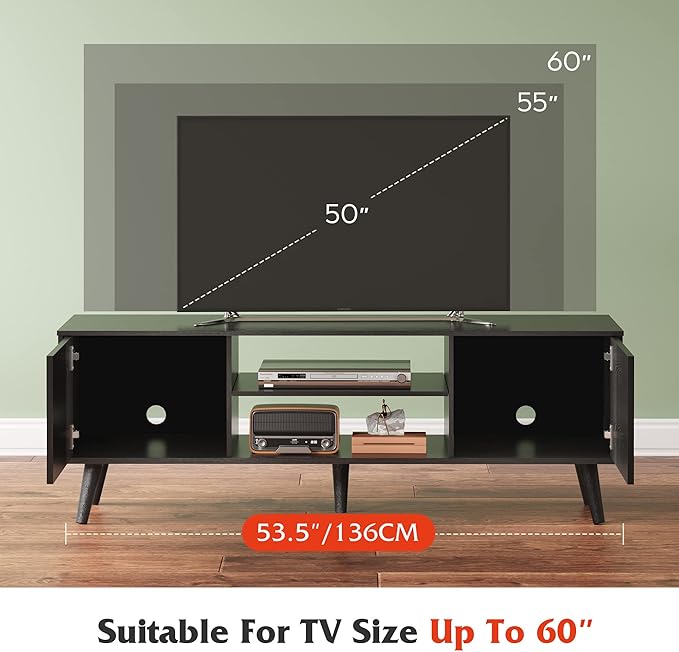 WLIVE TV Stand for 55 60 inch TV, Entertainment Center - Image 5
