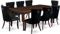 East West Furniture DODA9-MAH-24 9 Piece Dining Table Set Includes a Rectangle by EastWestFurniture