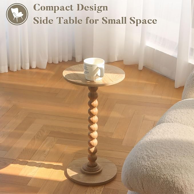 Small Side Table, Drink Table for Small Spaces, Modern Accent Table Martini - Image 4