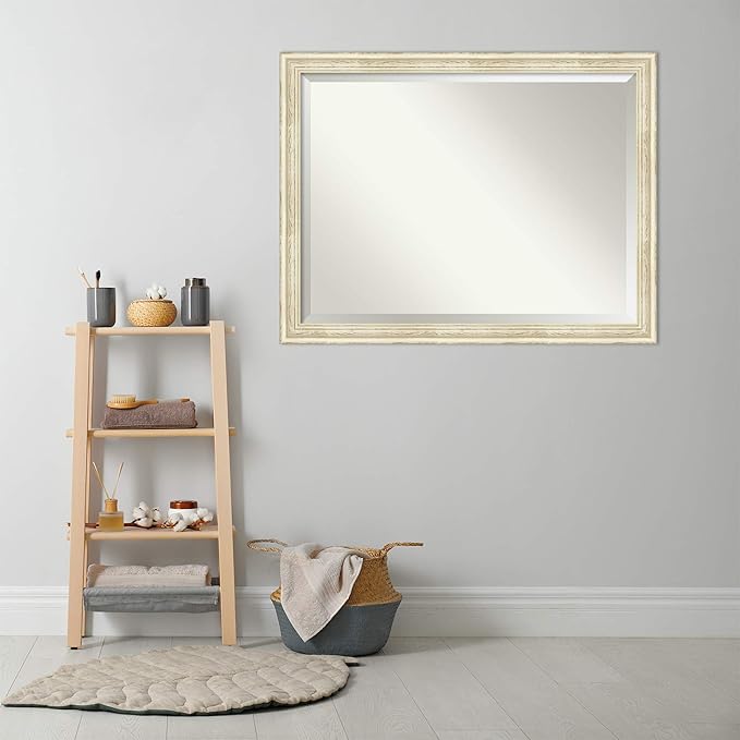 Amanti Art White Bathroom Mirror - Image 6