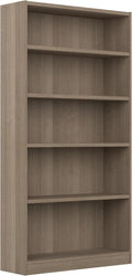 Bush Furniture Universal Tall 5 Shelf Bookcase in Ash Gray by BushBusinessFurniture