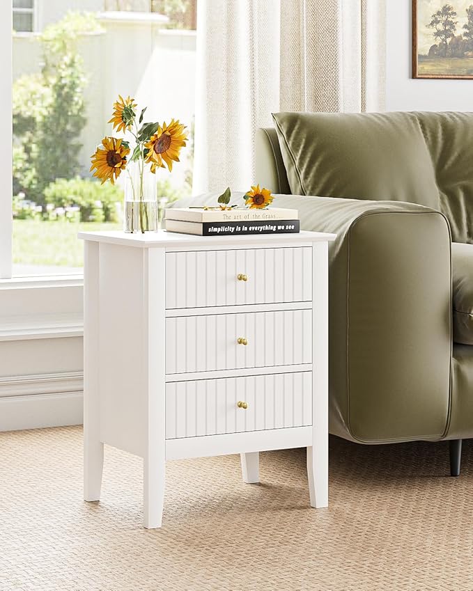 Fluted Nightstand, Farmhouse Night Stand - Image 5