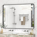 48x36 Inch Black Framed Bathroom Mirror by VANLIOBathroomMirror