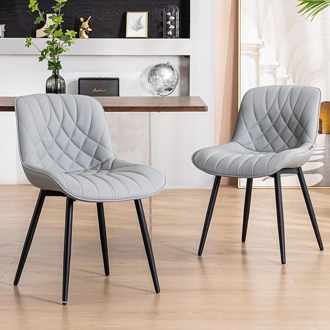 YOUNUOKE Dining Chairs Set of 2 Mid Century Modern Kitchen Chair Comfortable by YOUNUOKE