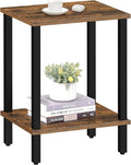 TUTOTAK End Table, Side Table, Nightstand, 2-Tier Storage Shelf, Sofa Side Table by WelcometotheTUTOTAKHome