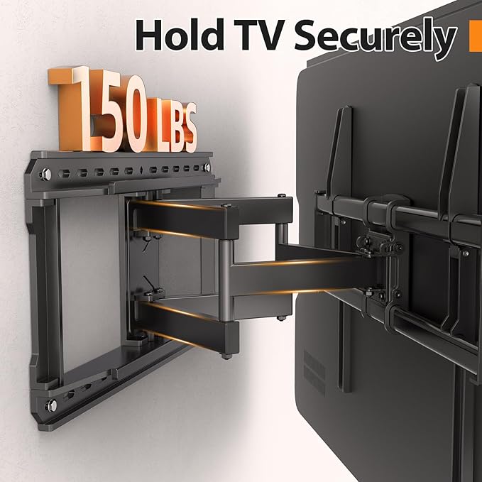 Full Motion 75 85 86 90'' TV Wall Mount Bracket, Loads 150 lbs Heavy Duty TV - Image 4