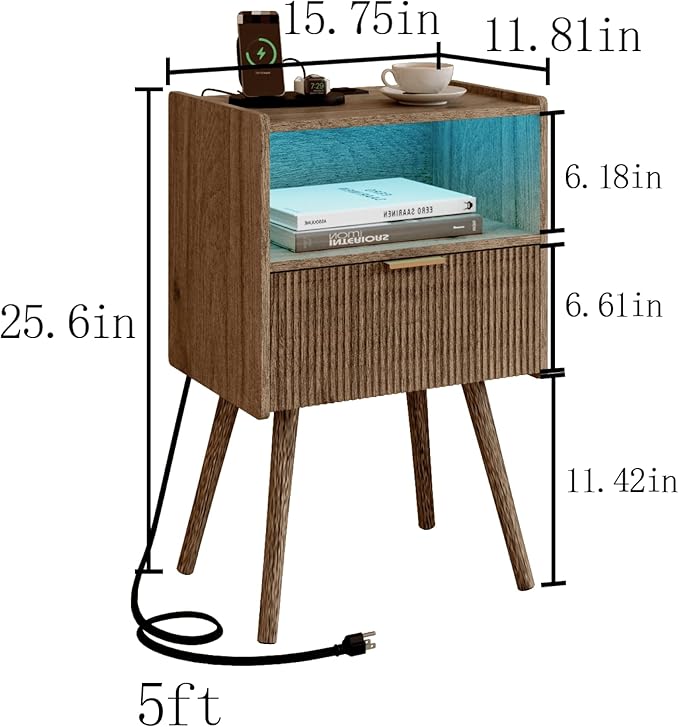 Modern Bedside Table, Nightstand - Image 2