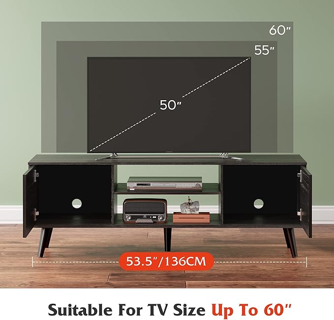 WLIVE TV Stand for 55 60 inch TV, Modern Entertainment Center - Image 5