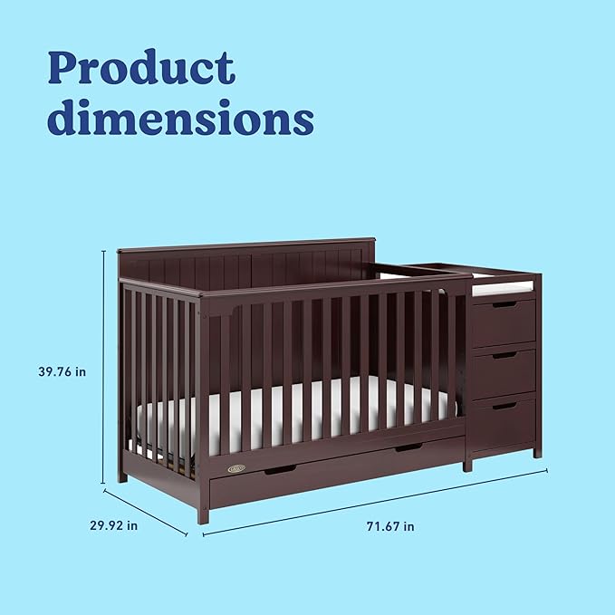 Graco Hadley All-in-One Convertible Crib & Changer – GREENGUARD Gold Certified - Image 8