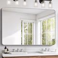 FORBATH 60x40 Inch Silver Bathroom Mirror by FORBATH