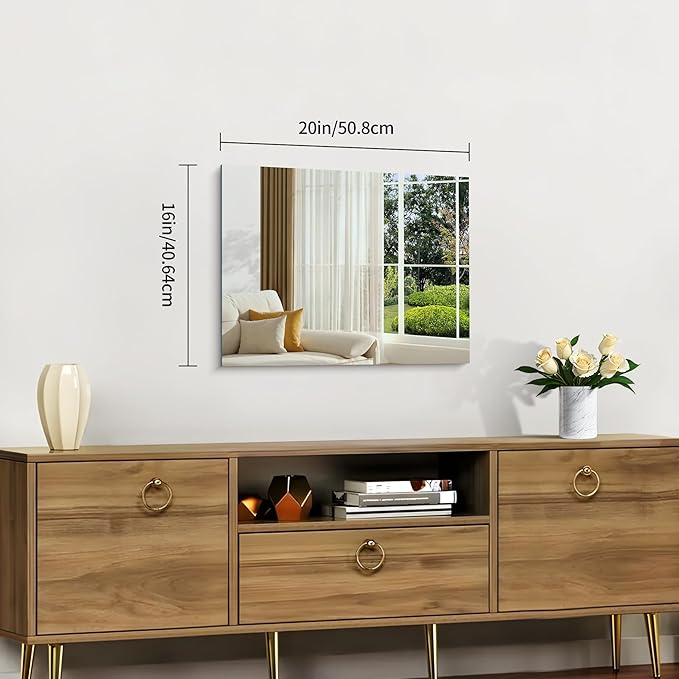 Frameless Mirror, 16x20 Inch Bathroom Mirrors - Image 3