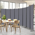 Room Divider and Folding Privacy Screens， 8 Panel Wide Room Divider Wall Screen by HOMSCREENER