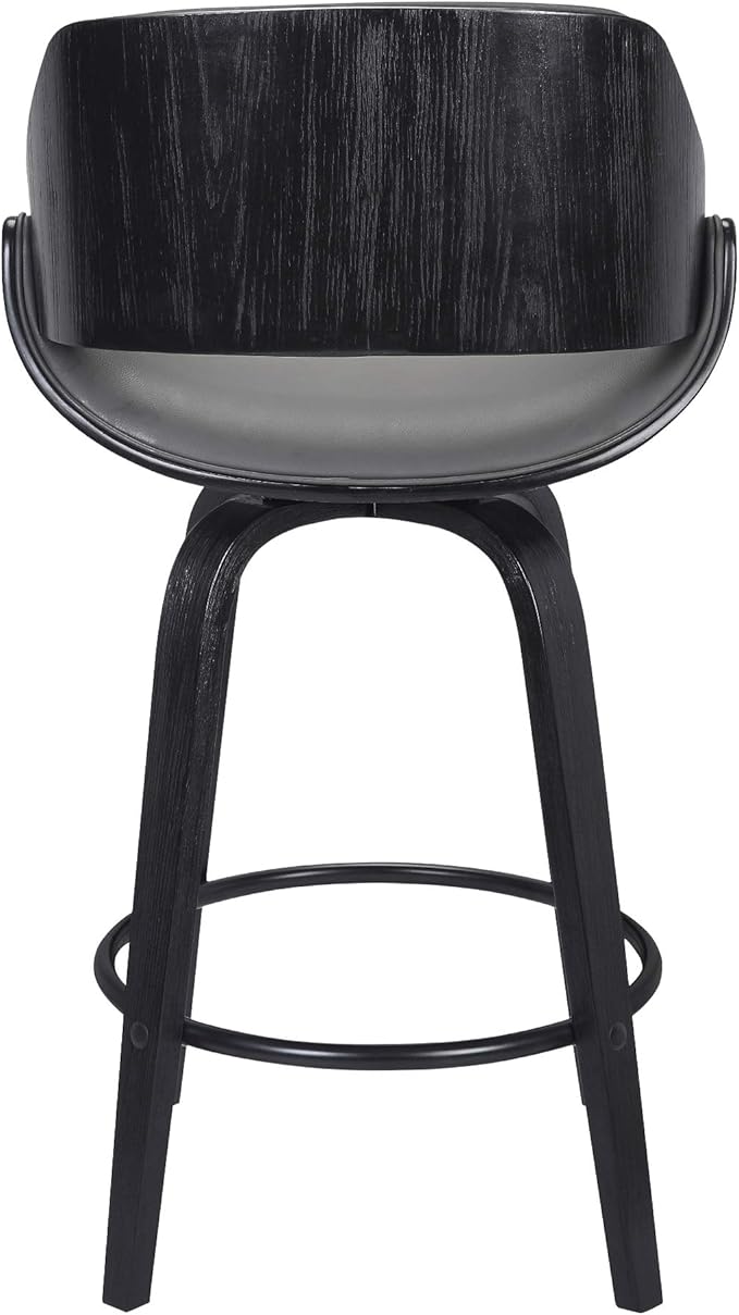 Mona Faux Leather Swivel Barstool - Image 5