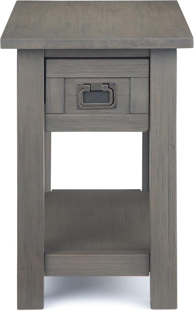 SIMPLIHOME Monroe SOLID ACACIA WOOD 14 inch Wide Rectangle Rustic Narrow Side - Image 5