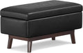 SIMPLIHOME Owen 36 inch Wide Mid Century Modern Small Rectangular Storage by SimpliHome