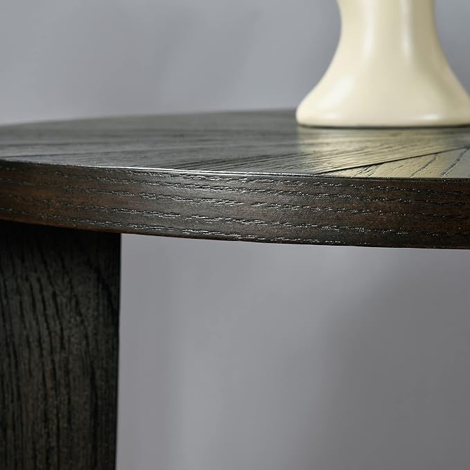 Small Round End Table, Rustic Side Table - Image 5