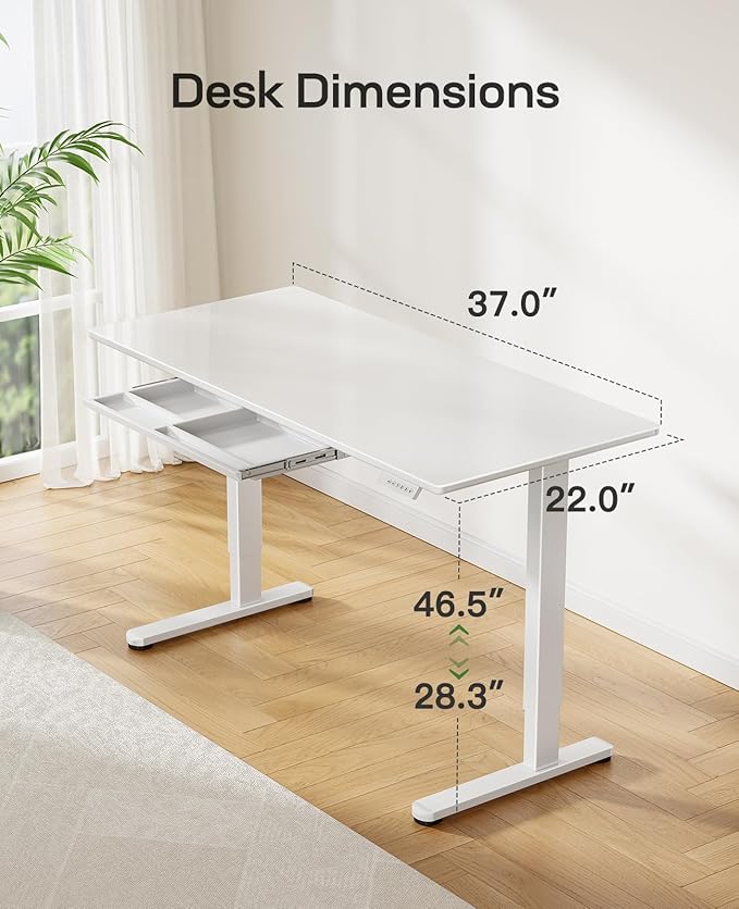 Marsail Glass Standing Desk - Image 7