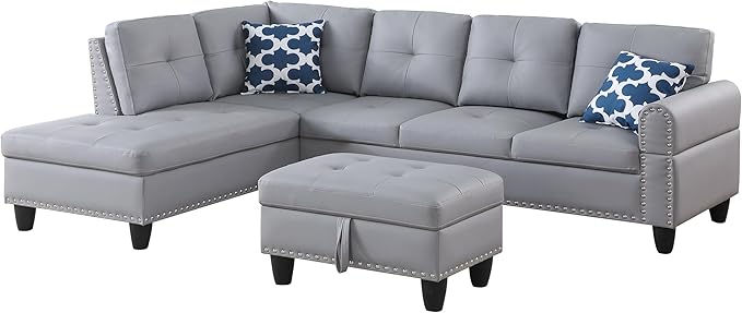 Ball & Cast 98" L Shaped Sectional Couch - Image 12