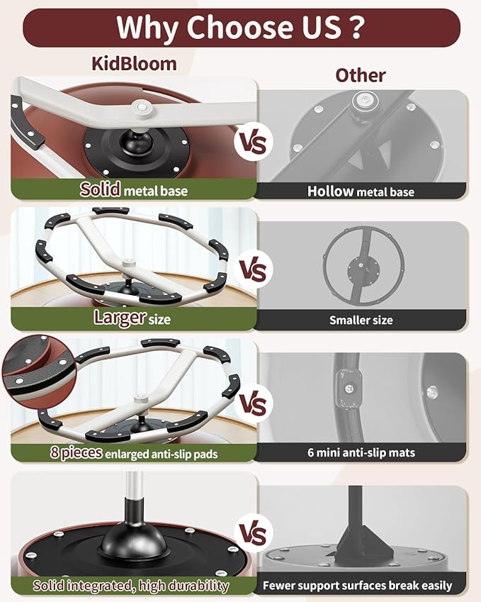 KidBloom Spinning Chair for Autistic Kids, Football Sensory Toys for Kids - Image 2