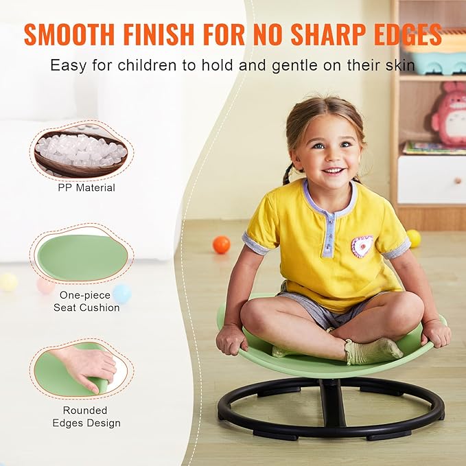 VEVOR Kids Swivel Chair, 220 LBS Capacity, Sensory Spinning Chair, Autistic - Image 7