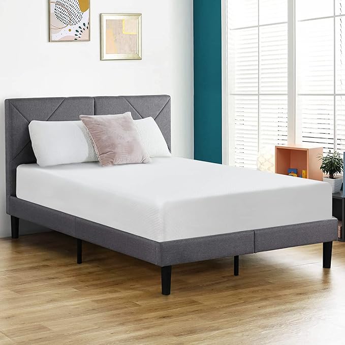 FDW | 12 Inch Queen Mattress | Medium Firm | Gel Memory Foam Mattress | White | by FDW