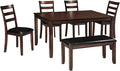 Signature Design by Ashley Coviar 6 Piece Dining Set, Includes Table, 4 Chairs by SignatureDesignbyAshley