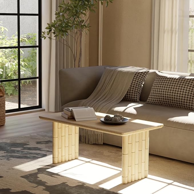 Bambos Coffee Table | Sold Mango Wood Center Table by Relso