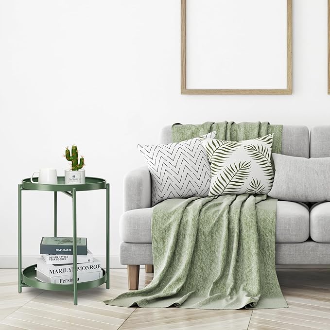 danpinera 2 Tier Metal Side Table - Image 8