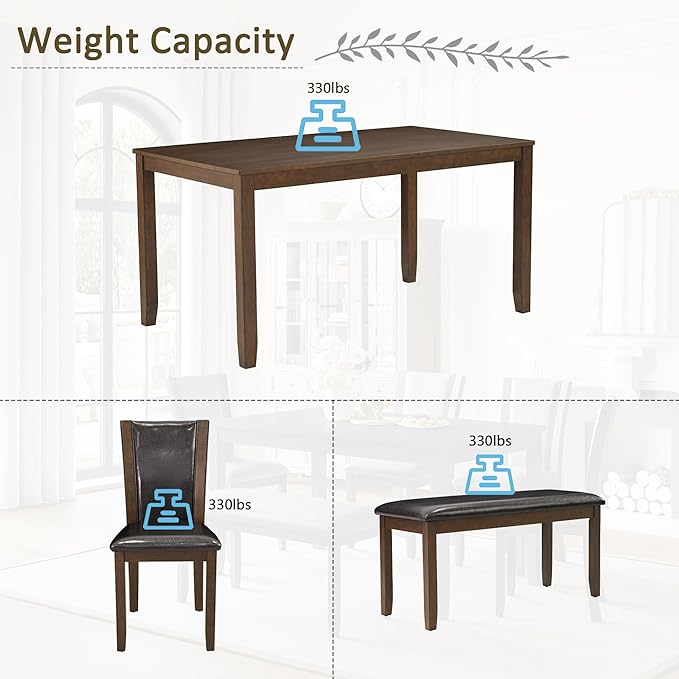 Ball & Cast 6 Piece Dining Table Set - Image 5