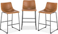 POLY & BARK Bar Stools Set of 3 – 34" Counter Height Chairs by POLYBARK