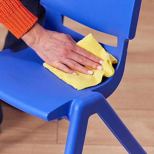ECR4Kids 12in Plastic School Stack Chair, Classroom Furniture - Image 12