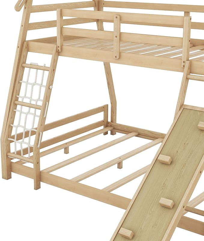 Twin Over Queen House Bunk Bed - Image 7