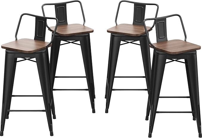 30 Inch Swivel Bar Stools Set of 4 by ALISH