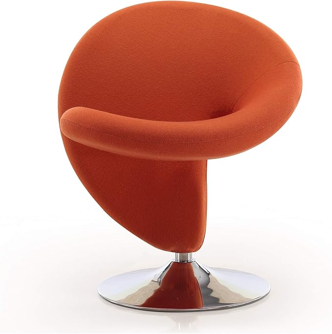 Manhattan Comfort Curl Swivel Accent Chair Set of 1 - Image 5