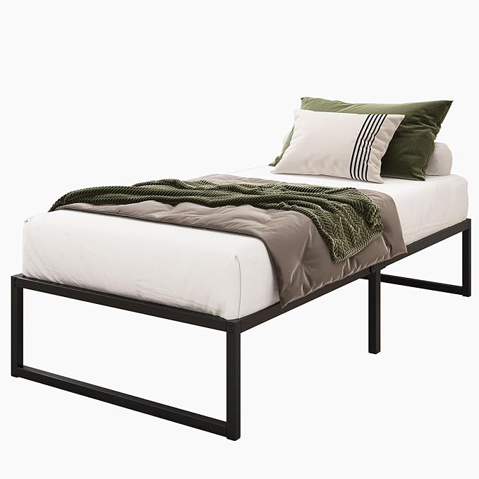14 Inch Twin XL Bed Frames Heavy Duty Sturdy Metal Platform Bed Frame No Box - Image 8