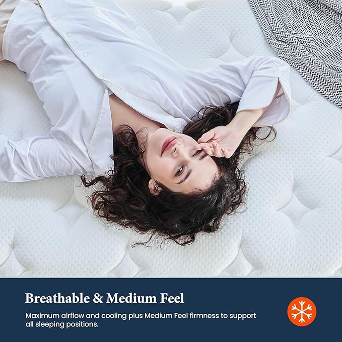 Coolvie King Size Mattress 14 Inch, Hybrid King Mattress in a Box, Medium Firm - Image 5