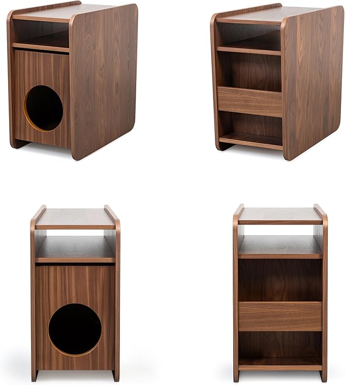 WERMO 12'' Cat Hideaway Side Table - Image 7