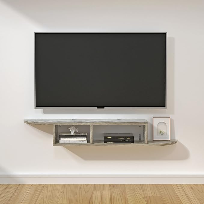 Floating TV Stand, Wall Mounted Entertainment Center and Cabinet Shelf - Image 3