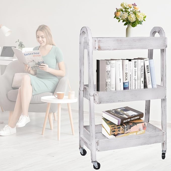 3-Tier Rolling Utility Cart - Image 3