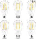 Dimmable LED Edison Bulb, E26 LED Bulb 60 watt Equivalent, Cool White 4000K by GvvooHome