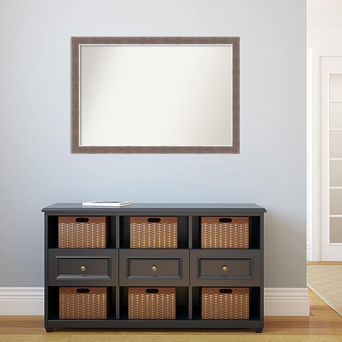Amanti Art Brown Bathroom Mirror - Image 5