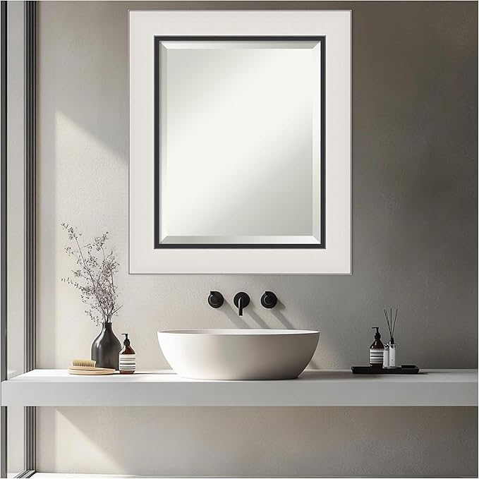 Amanti Art Silver Bathroom Mirror - Image 4