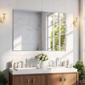 KOCUUY Frameless Mirror, Unframed Vanity Mirror, Large Rectangle Mirror by KOCUUY