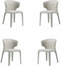 Manhattan Comfort Conrad Mid Century Modern Dining Chairs Woven Tweed by ManhattanComfort